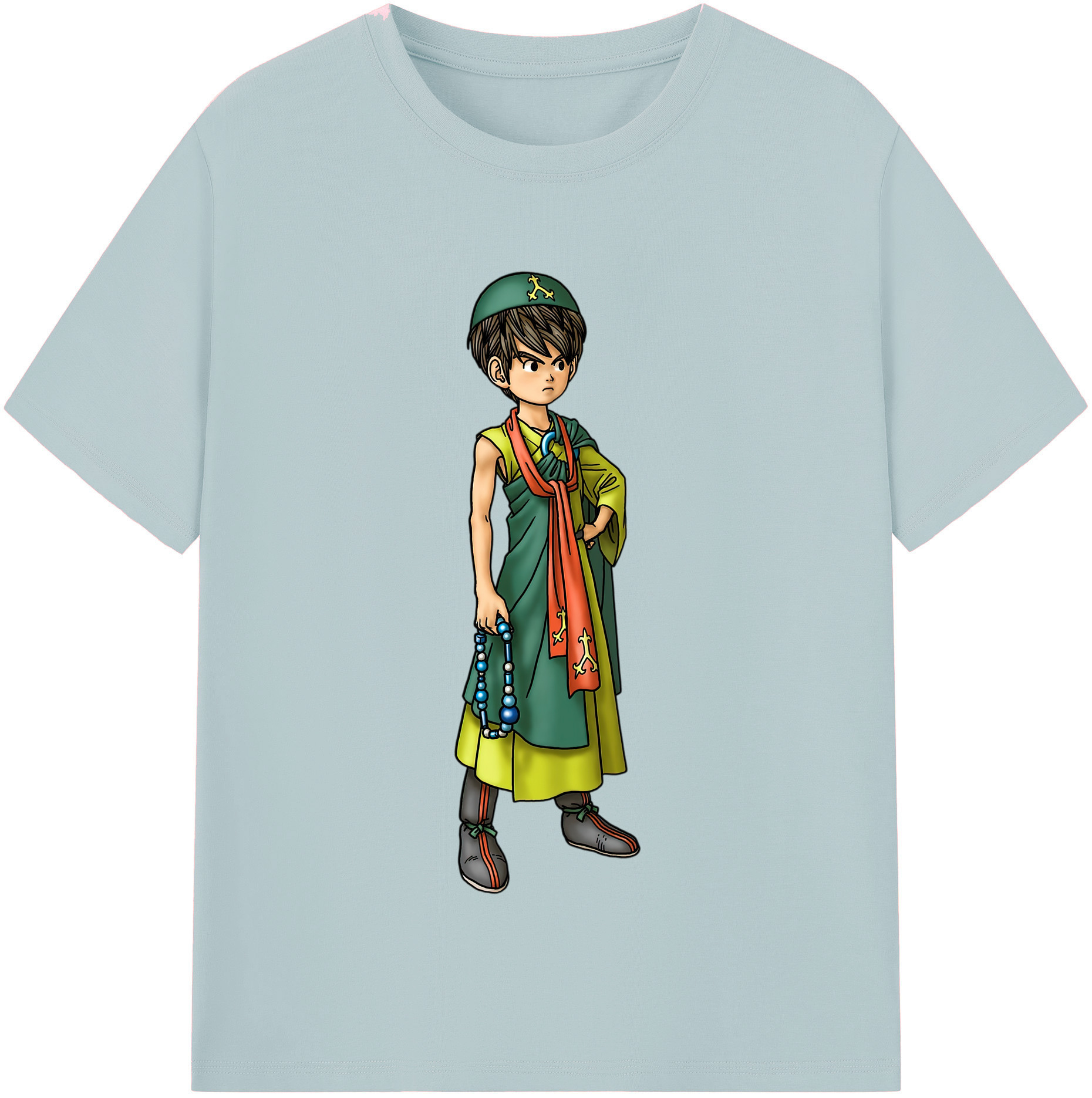 （画像用） ドラゴンクエスト Doragon Kuesuto Dragon Quest 綿100％半袖Tシャツ（フロントプリント）